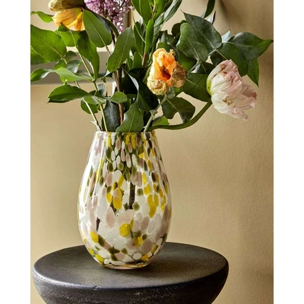 Vase mote tricolor d16 h24cm