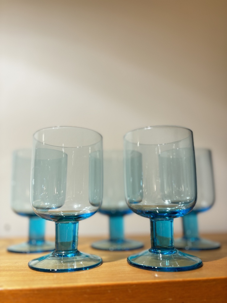 Série de 6 verres à vin Bitrossi