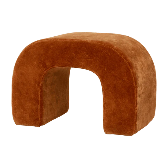 Pouf Arch rouille 50x30x35