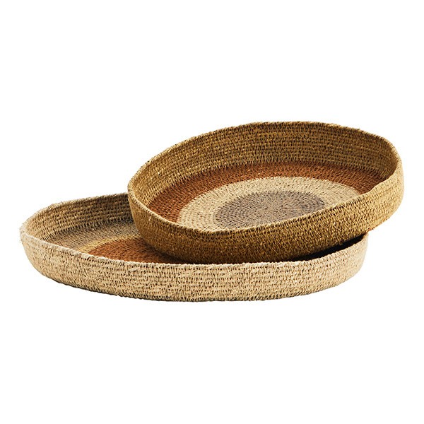 Plateau Seagras  Orange, grey, natural, hemp 30x4 cm