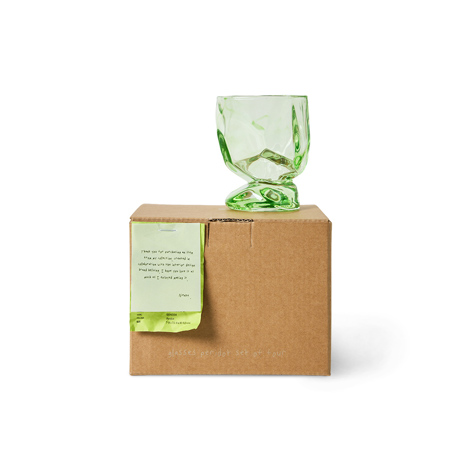 4 verres Nienke Sikkema ocre ou vert