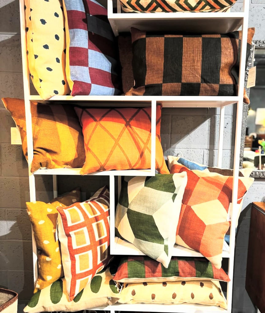 Housse de Coussin Lin Ikat (sans Intérieur)