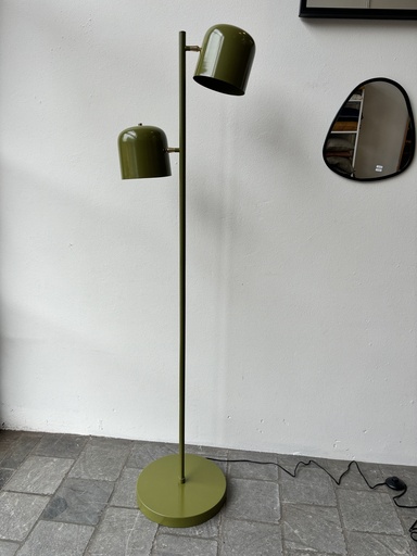 Lampadaire hydre kaki et or D33x160