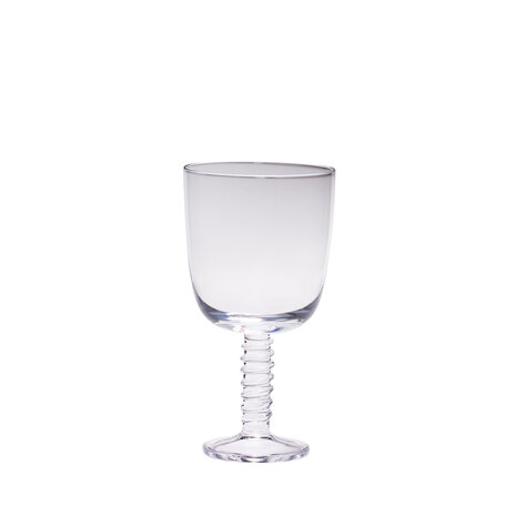 4 verres à vin glass clear pieds spirales