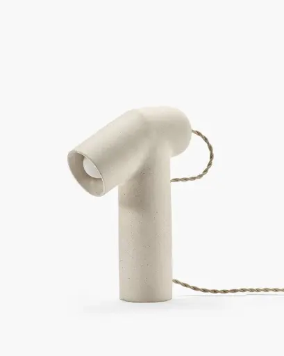 [B0425104-100] Lampe de table beige Maia L 18 W 8 H 27 CM