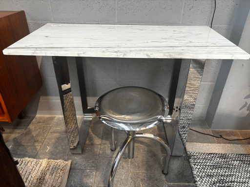 Table console en marbre de carrare