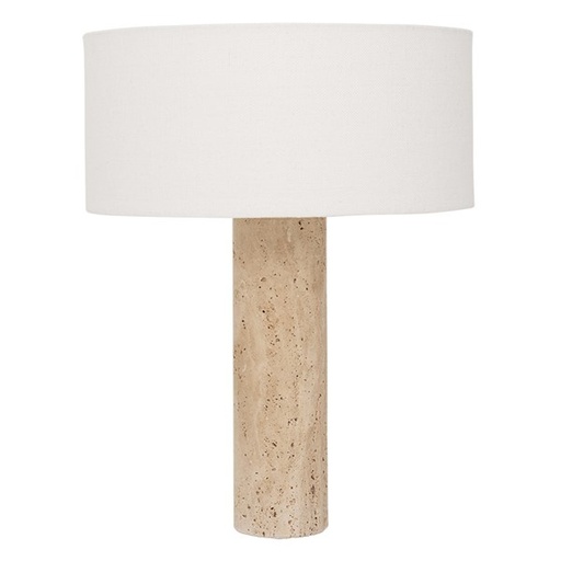 Lampe Marmo pieds travertin abj: Ø 34