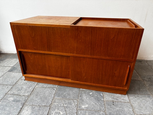 Meuble coffre bar danois 96x45xH56,5cm