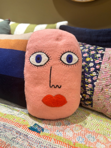 Coussin face pink