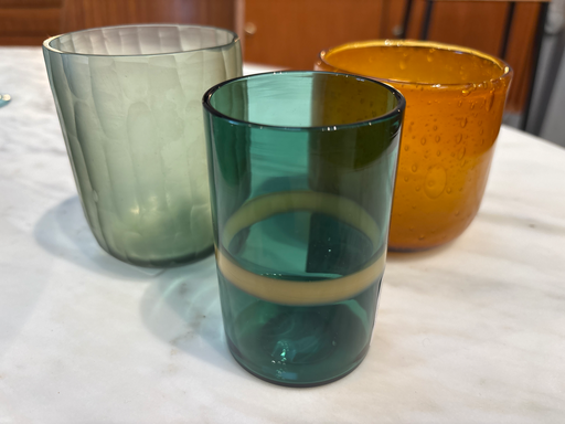 Photophore en-verre Ø 6x9,5cm ou 9x9 ou 9x10 ou 8,5x10