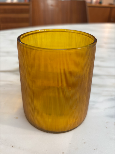 Photophore thin amber L d8.5x12.5