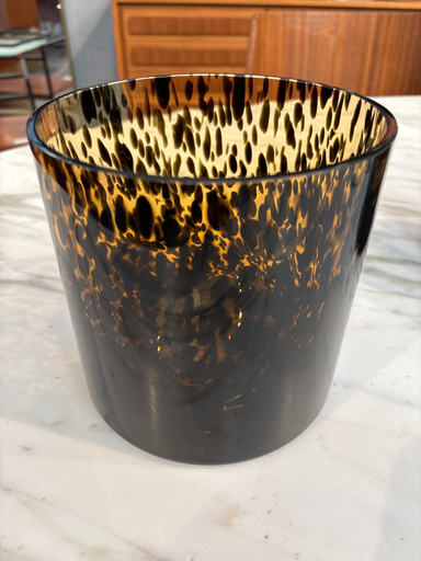 Vase léopard large 15x15