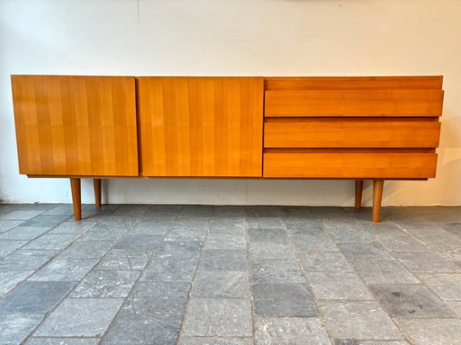 Enfilade étroite bois claire 220x42,5xH79,5cm