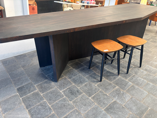 Table destructurée en bois massif 300x98.5x78(h)