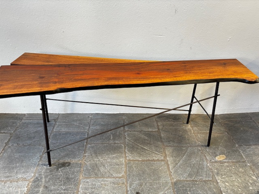 Table Banc/Noyer "Heerenhuis"113x40x(H)41cm