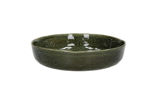 Plat en céramique kaki Spiro d24x5.5