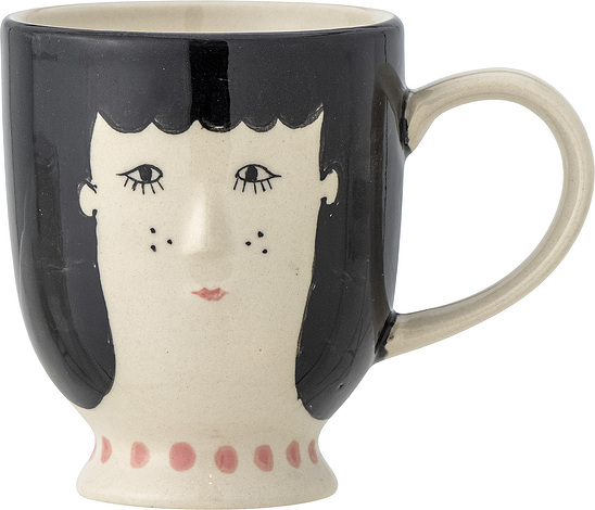 Tasse Visage D7x8(h) en Céramique jaya carolin (Noir)