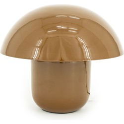 Lampe champignon moutarde ou beige D29 H27