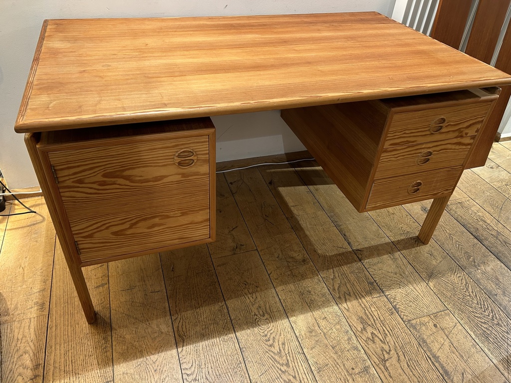 bureau pitch-pine 130x74xh71cm