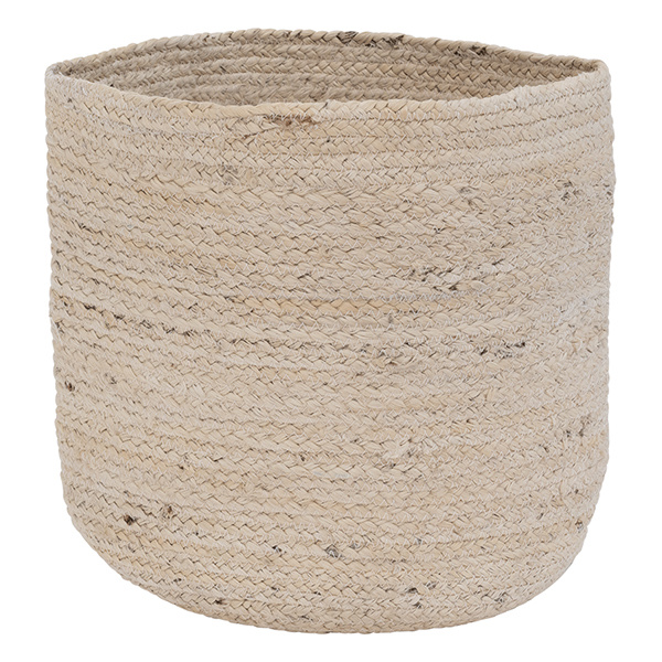 Panier basket jute blond, Ø30 cm