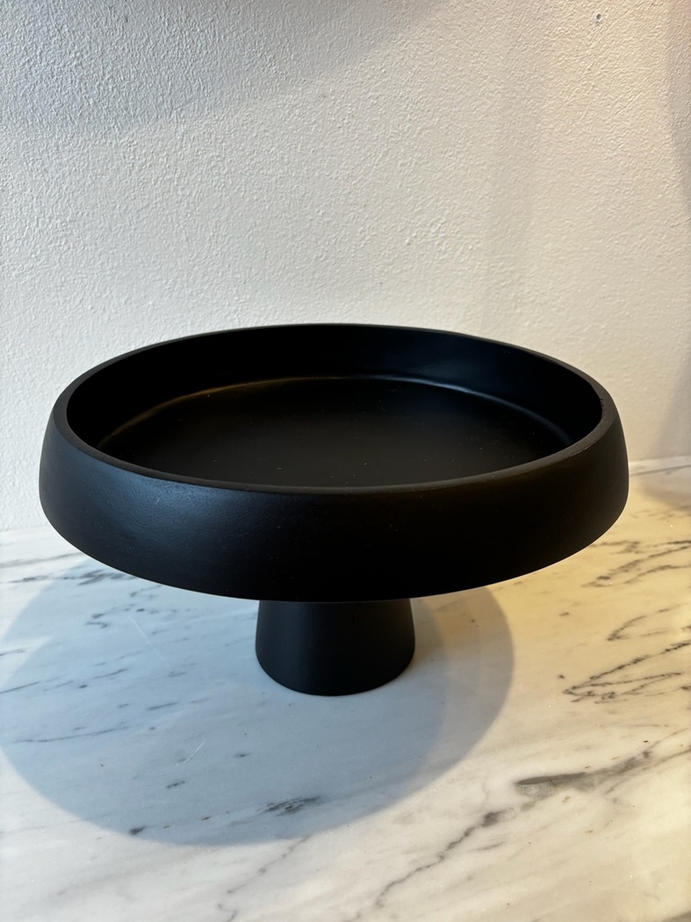 Plat sur pied à fruit en bois danois d30