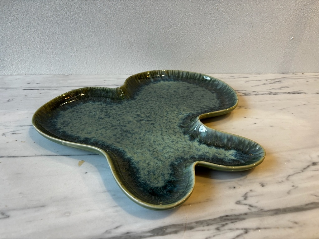Plat coquillage shell hk céramique