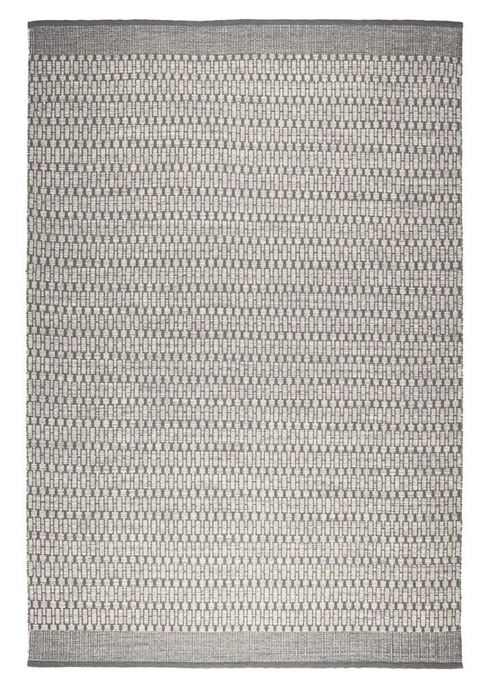 Tapis en laine Mahi fait main (offwhite/grey, 200x300)