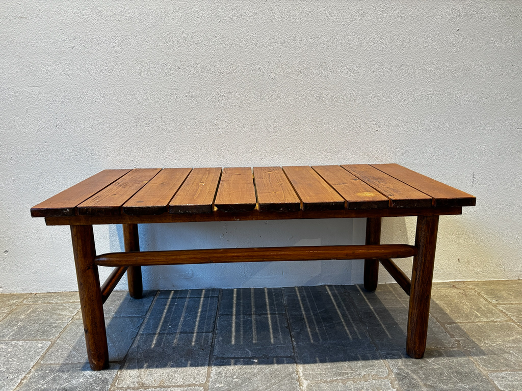 Porte valise bois foncé 90x45xH40cm