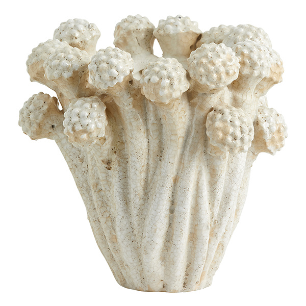 vase céramique FUNGI, offwhite
