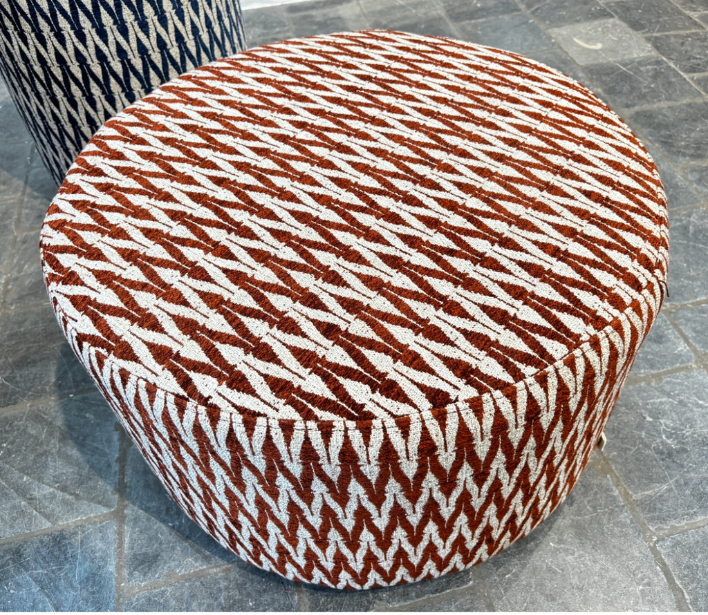 MYRA - pouf - tissu personnalisé - DIA 60 Flore 03