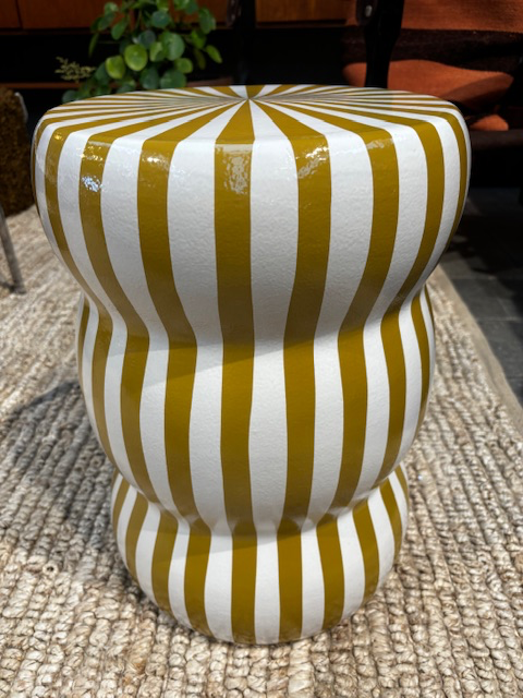 Table spirale ocre H44x D32