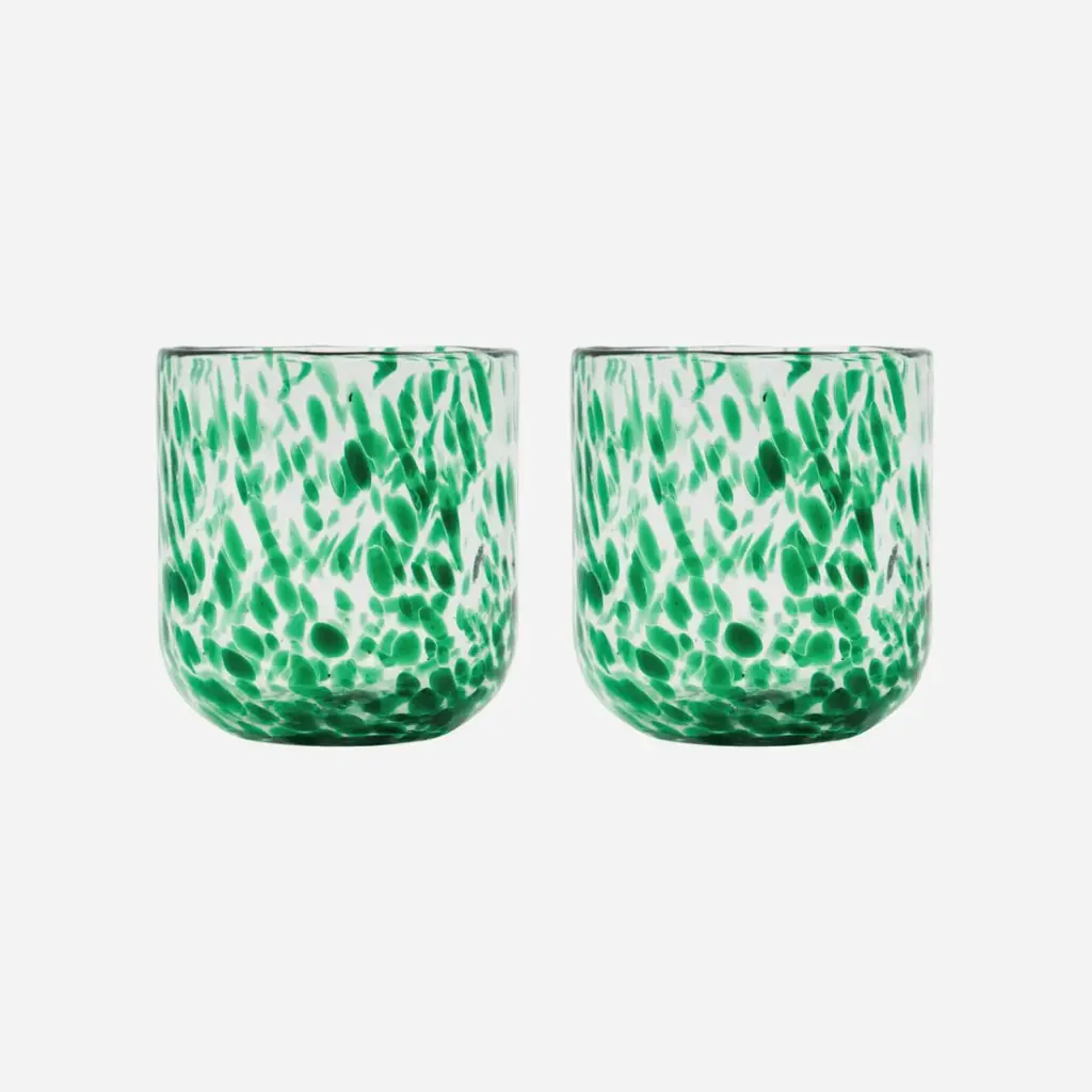 2 Photophores fait main vert ou brun 9.5x9cm