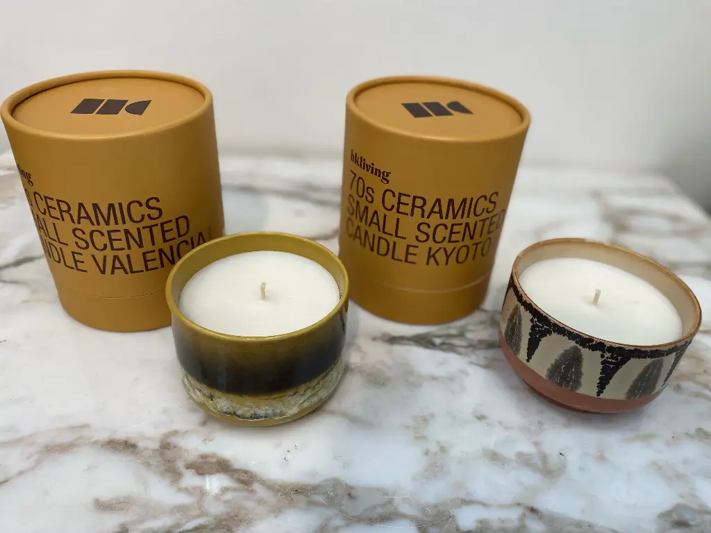 Bougie HK sur pied Valencia ou Kyoto (petite)