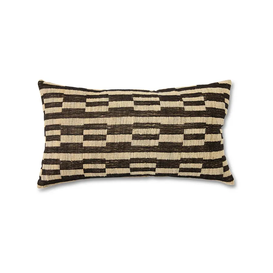Coussin Monochrome naturel laine et soie 70x40cm