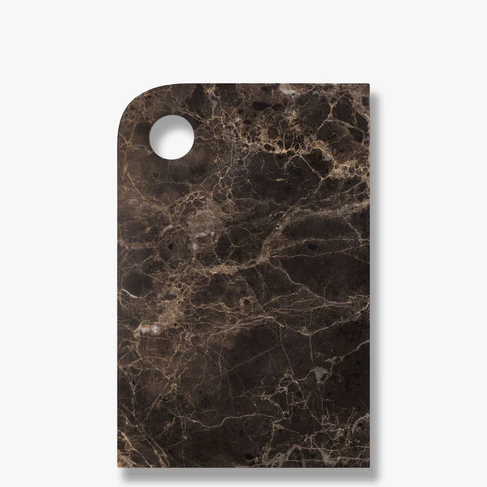 Planche de service en marbre Brun 20x30x1cm