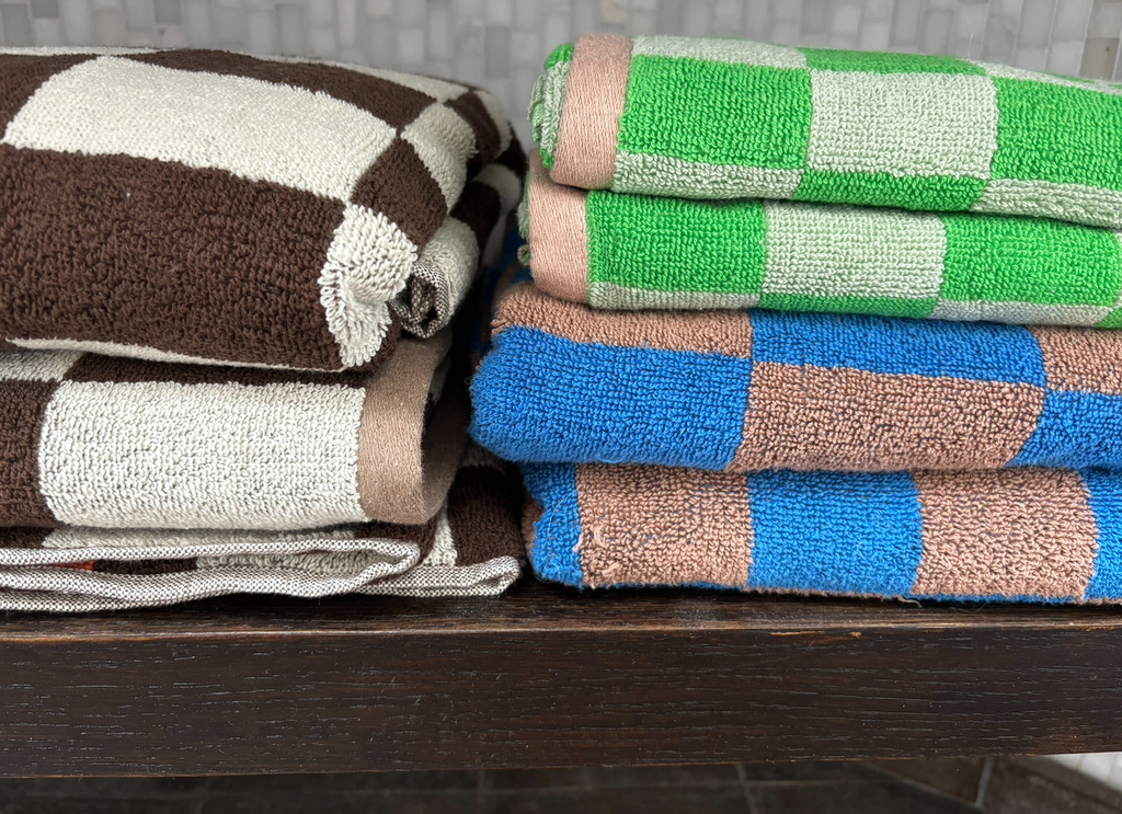 Retro Essuie Damier ou Tapis de bain