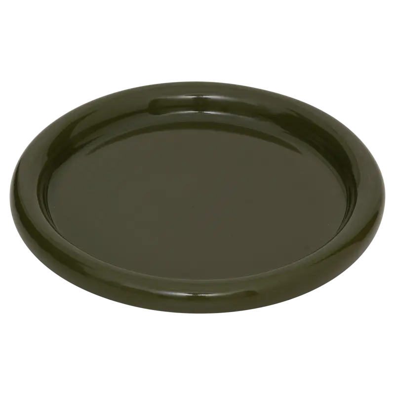 Assiette Curvada Kaki,Jaune ou Orange d: 22cm