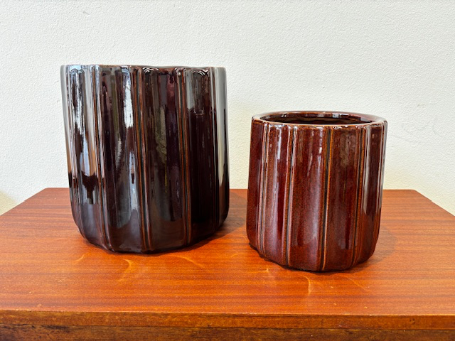 Pot de plante brun irrégulier S ou L