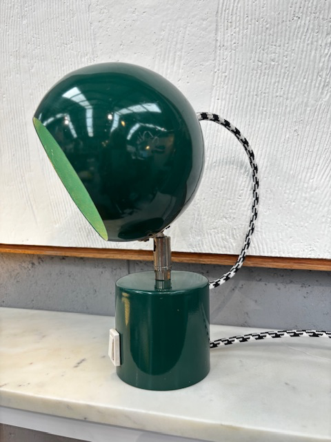 Lampe spot boule verte années 70