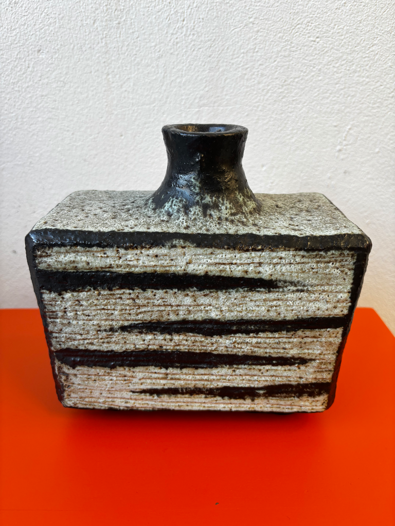 Vase bouteille ceramique vintage