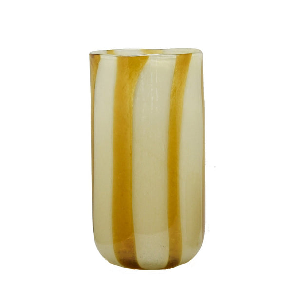 Photophore Cannes H36xD18 Vert ou Ambre ou Ivoire
