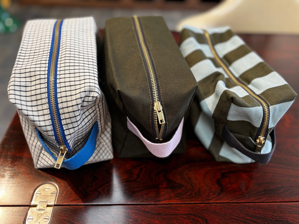 Trousse de toilette coton bio 22x14x11