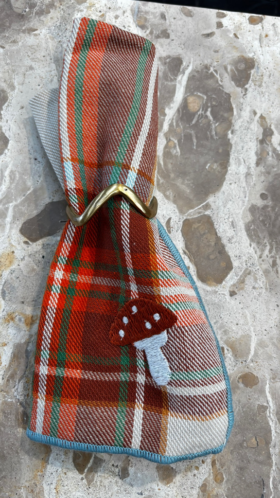 Lot de 2 serviettes Highland Cappuccino