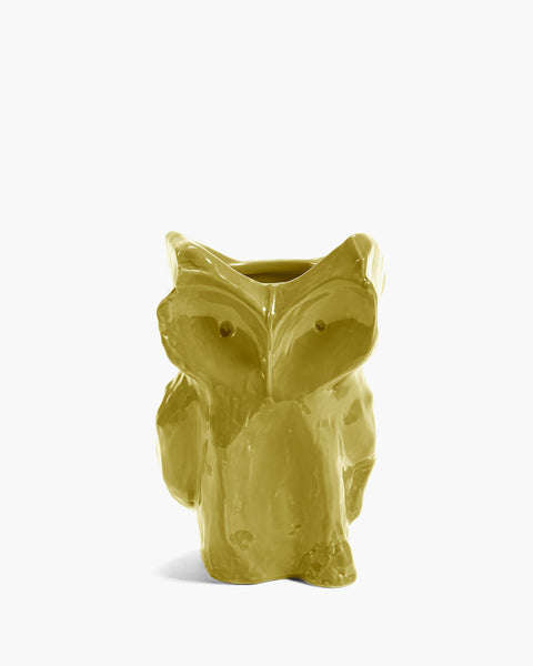 Hibou vase Marni S jaune 16.5x15.5x23cm (h)