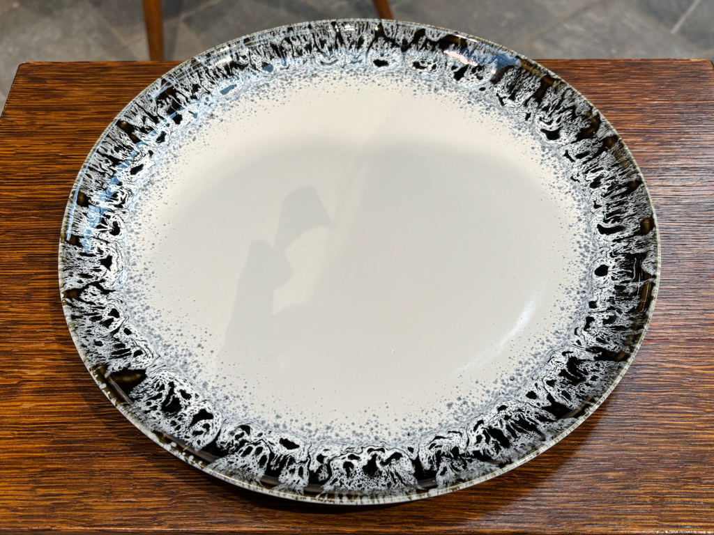 Assiette dessin white/black, ø27 cm