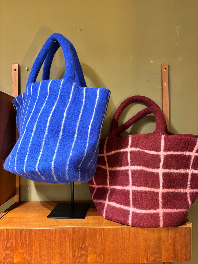 Panier à linge en laine large 