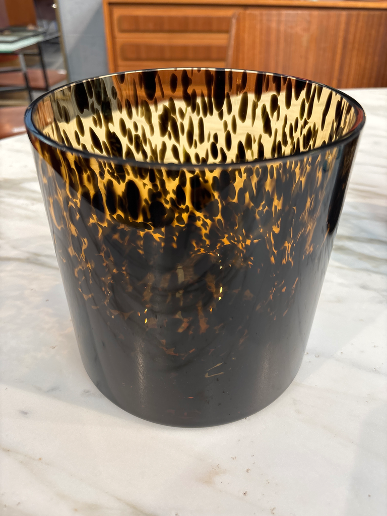 Vase léopard large 15x15