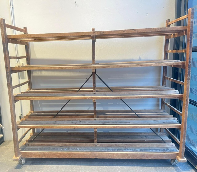 Etagère boulanger ancienne 187x62x165(h)