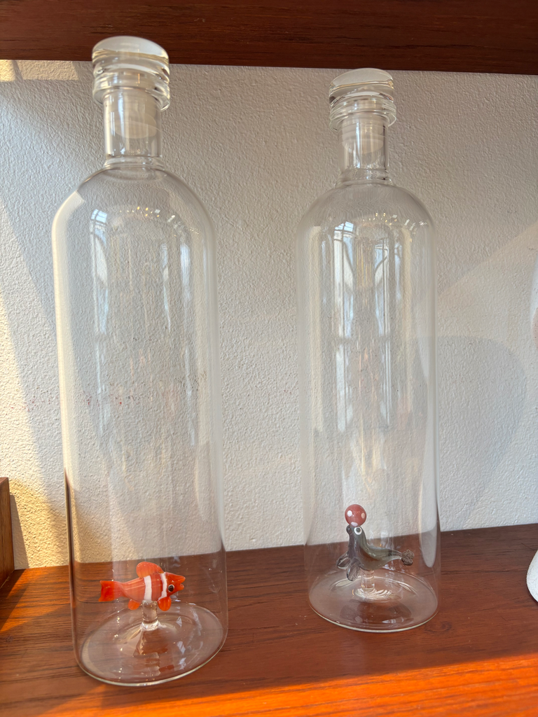 Bouteille en verre borosilicate avec bouchon