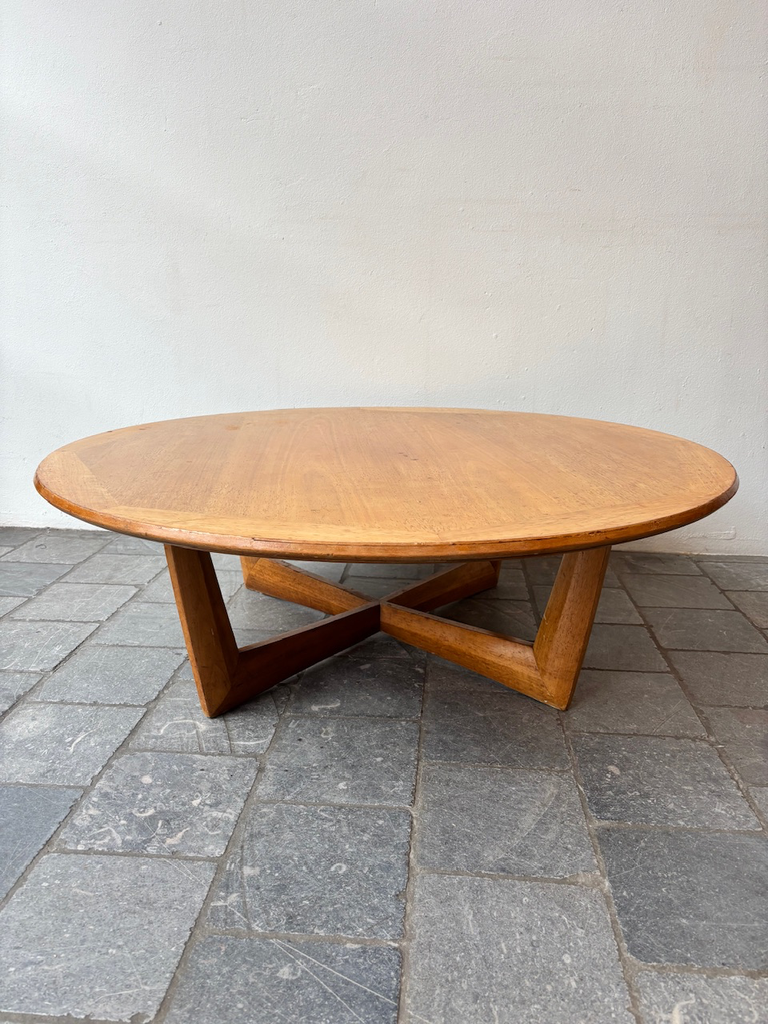 Table basse bois clair ronde D110xH36